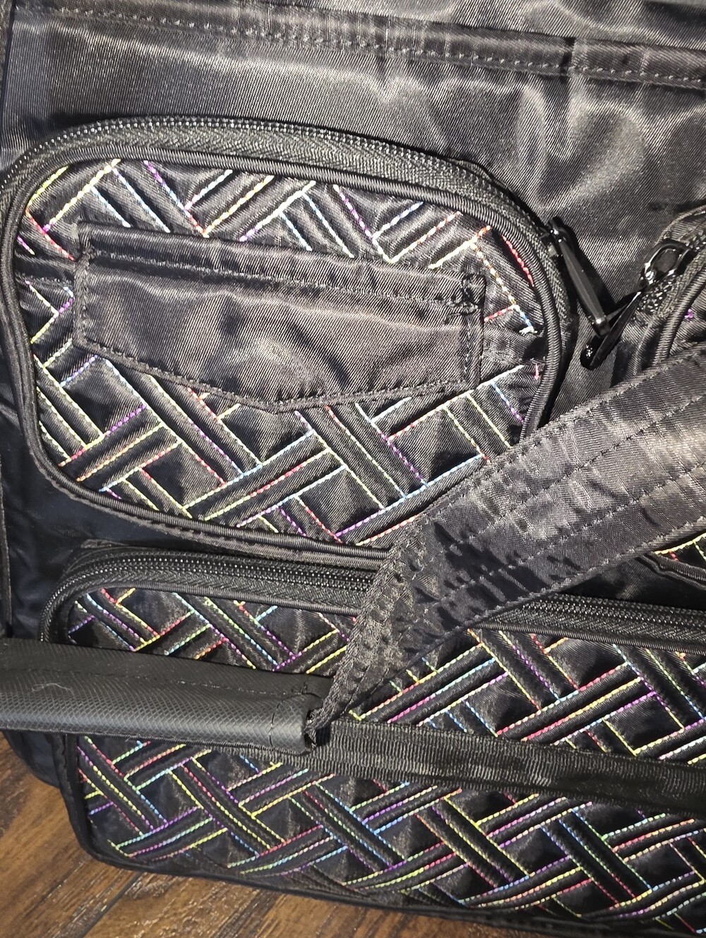 Lug Puddle Jumper LE Black With Rainbow Stitching - Picture 3 of 5